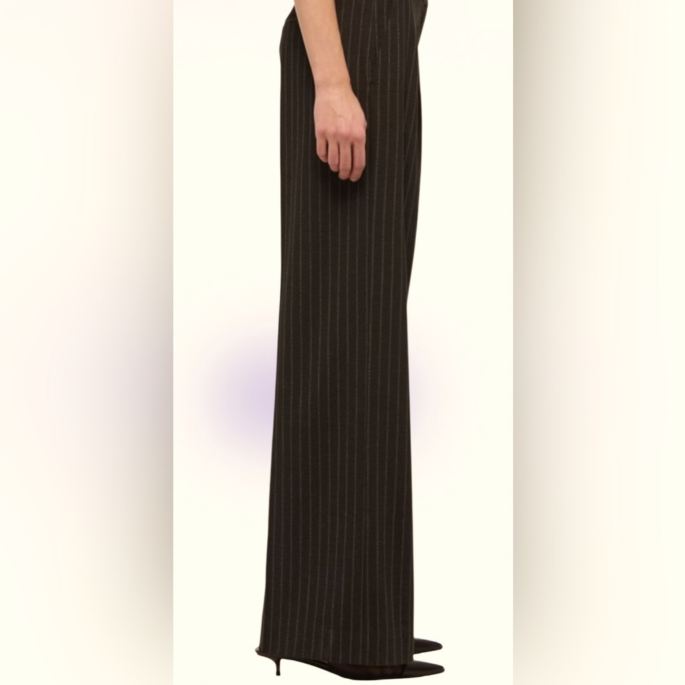 Jules & Leopold Stripped tailored Sloane High rise lwide leg dress pants Sz L